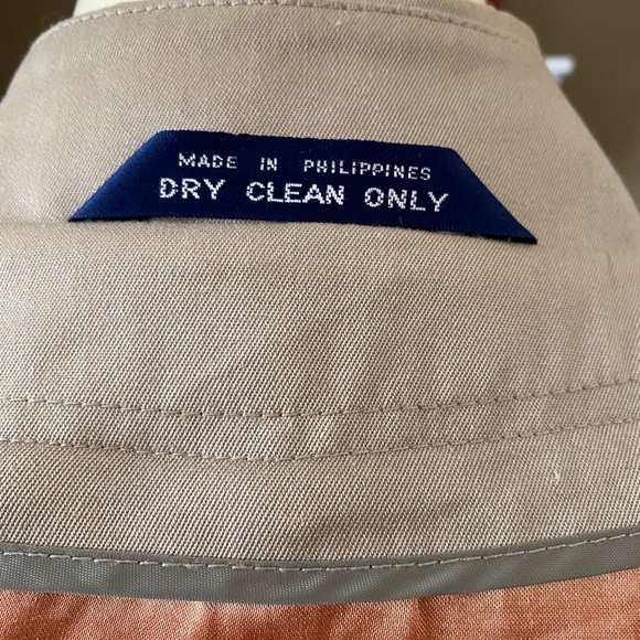 Bradley Jons Insulated Double Breasted Belted Trench Coat Men 42R Wool Lined Tan - Picture 9 of 16